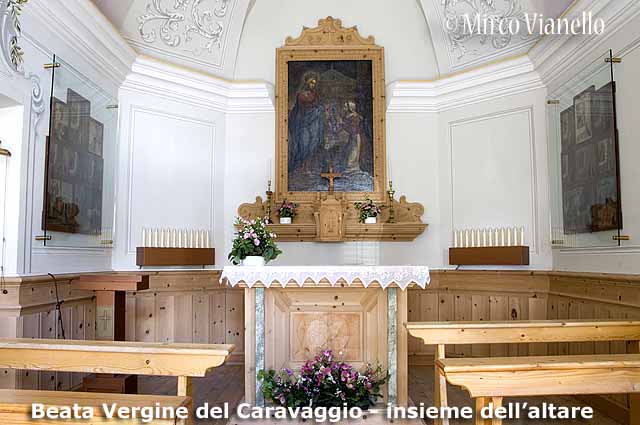 Chiesa Beata Vergine del Caravaggio - insieme dell'altare