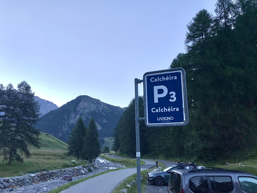 Partenza escursione - Parcheggio P3 Calcheira