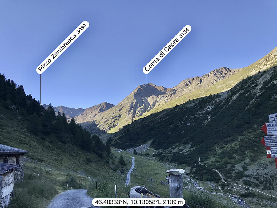 Valle delle Mine e le sue montagne