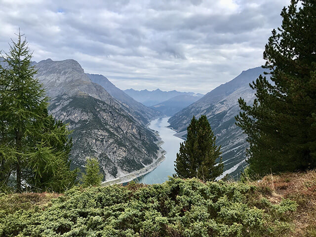 Il Lago di Livigno visto dal Crap dala Parè