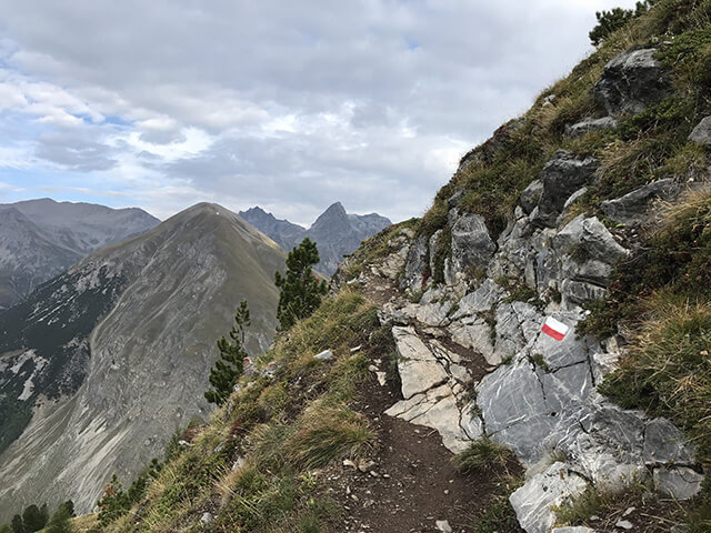 Un passaggio del sentiero 