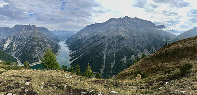 Vista del Lago di Livigno dal Crap dala Parè