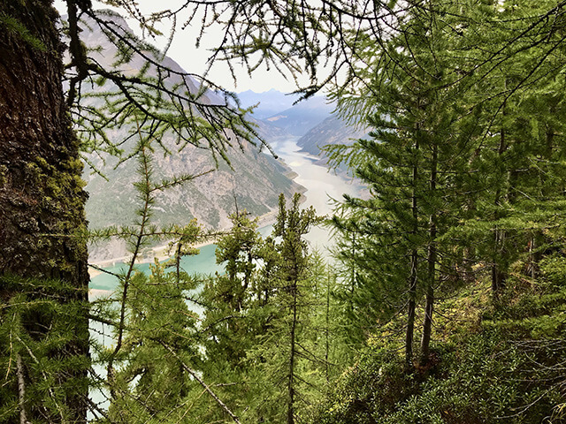 Il lago di Livigno verso la Svizzera