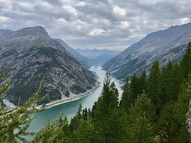 Veduta del lago di Livigno 