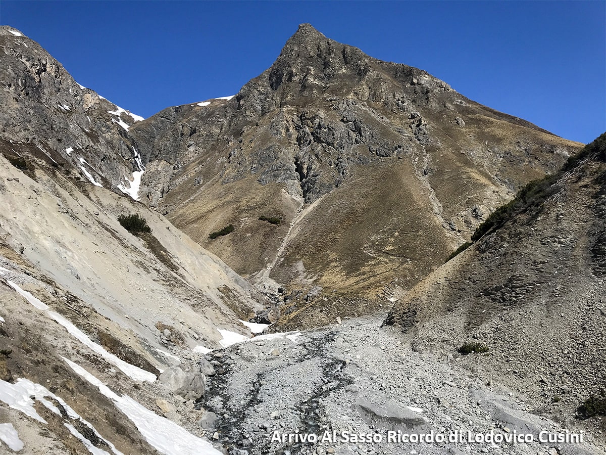 la zona di arrivo del breve percorso sul sentiero 175 fino al Sasso di Lodovico