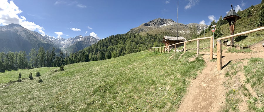 Panoramica davanti al Baitel