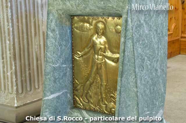 Chiesa di San Rocco - Livigno - parte del pulpito