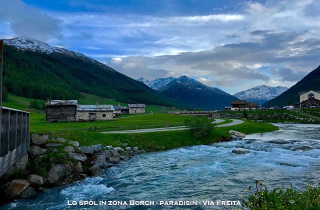 il fiume Spöl in zona Paradisin