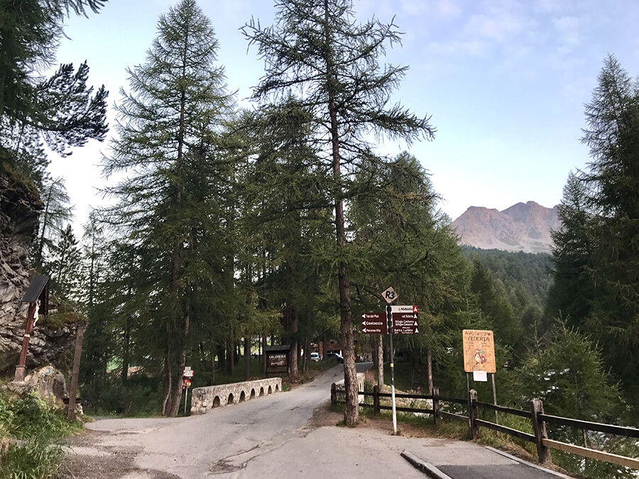 Partenza percorso per Val Saliente - Bocheta da Tropion 
