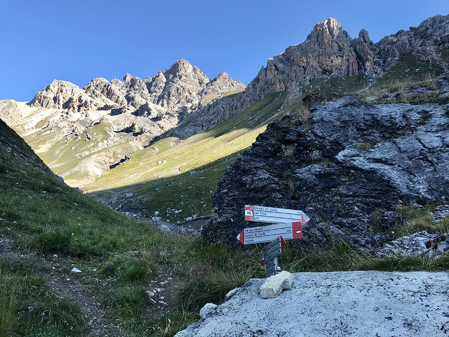 segnaletica dal Baitel de la Sascia