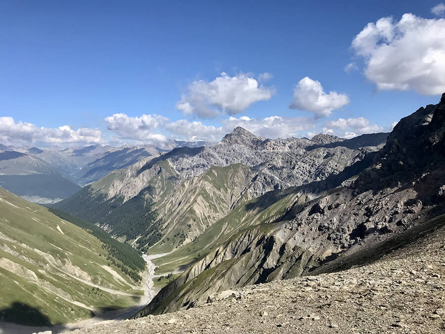 Bocheta da Tropion - Panorama verso la Val Tropione Svizzera