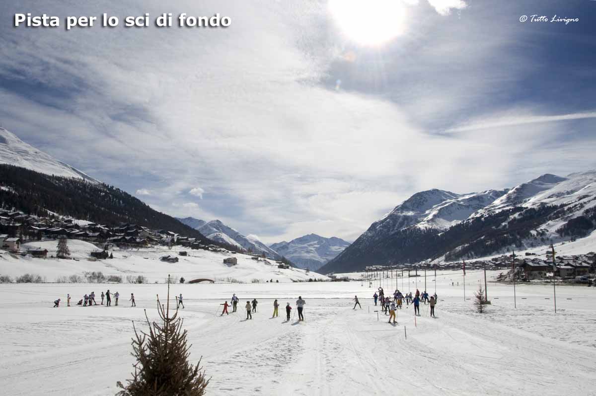 Livigno - lo stadio della pista di fondo