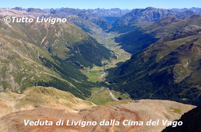 vista di Livigno dal Monte Vago