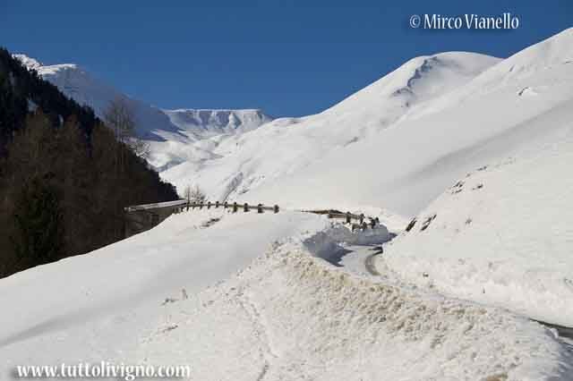 Val Federia strada in inverno 