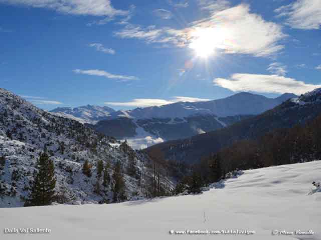  Val saliente - veduta invernale verso Livigno