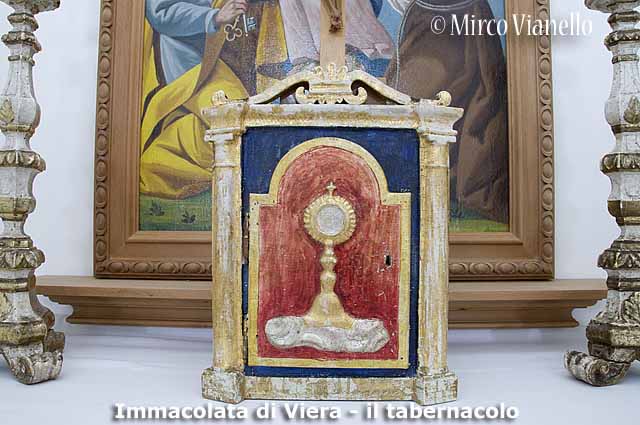 Chiesa dell'Immacolata di Viera - Livigno - il Tabernacolo ligneo