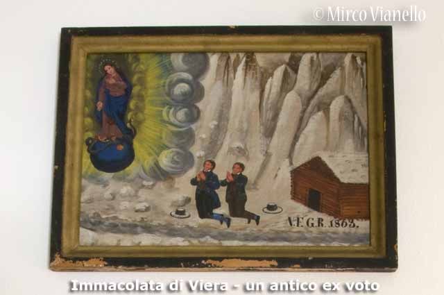 Chiesa dell'Immacolata di Viera - Livigno - un antico Ex voto